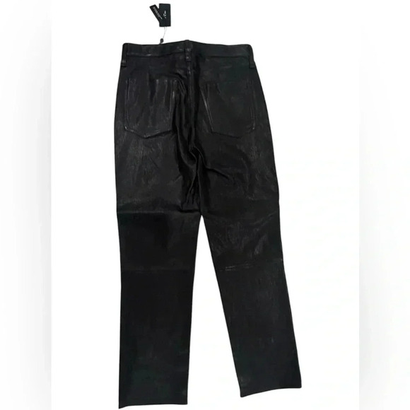 Brand new Rag & Bone Wren Leather High Rise Slim Pants Size 29 - Picture 4 of 13
